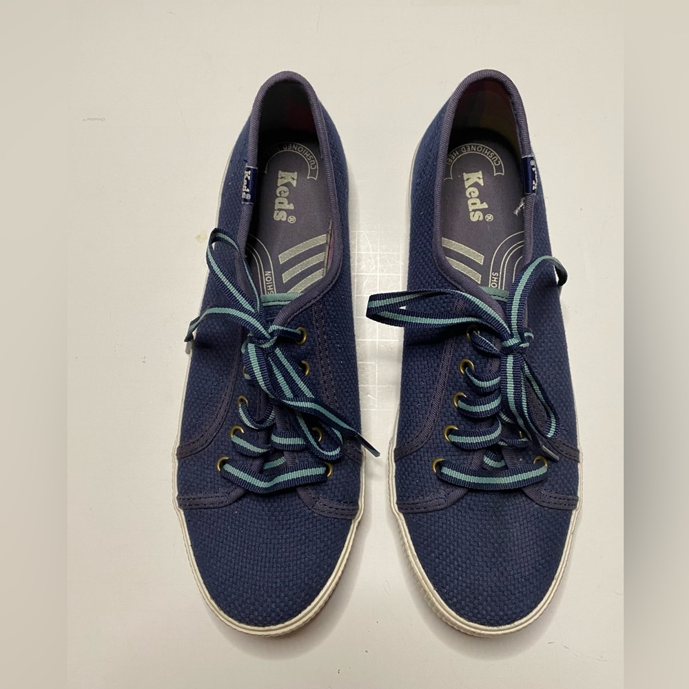 KEDS Navy Blue Canvas Sneakers Women's 8( eur 39)
